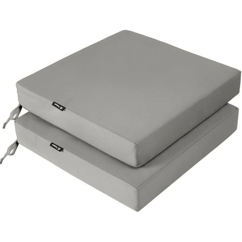 FAVOYARD Patio Chair Cushions 20 x 20 x 3 Inch Waterproof Outdoor Seat GREY